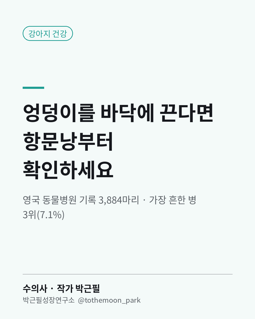 강아지가 엉덩이를 바닥에 끌고 다니나요?