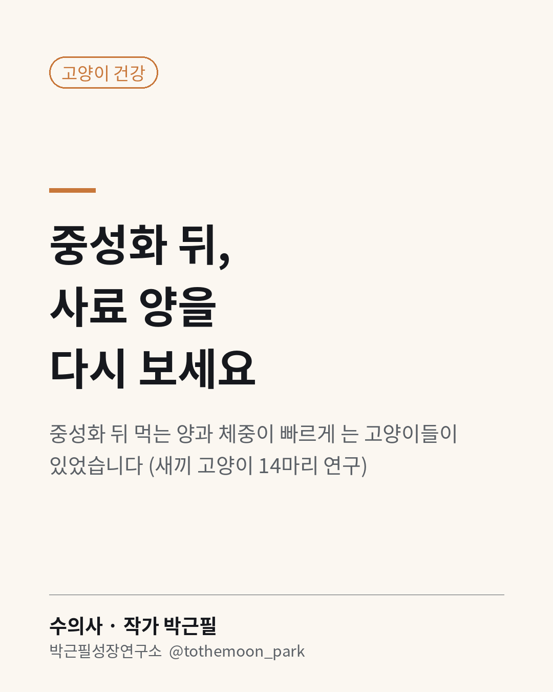중성화 뒤 고양이가 갑자기 많이 먹나요?