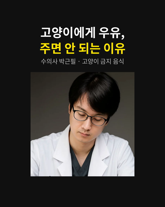 고양이에게 우유를 주면 안 되는 이유가 있습니다.
