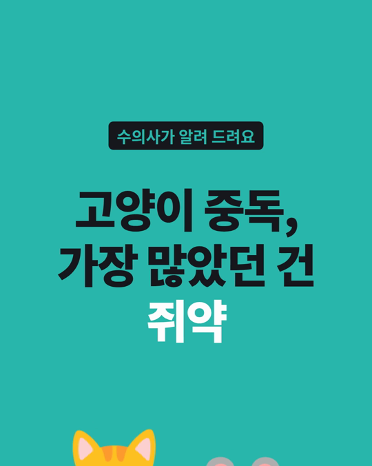 독일 한 병원 기록, 원인을 알아낸 고양이 중독 가운데 쥐약이 가장 많았습니다.