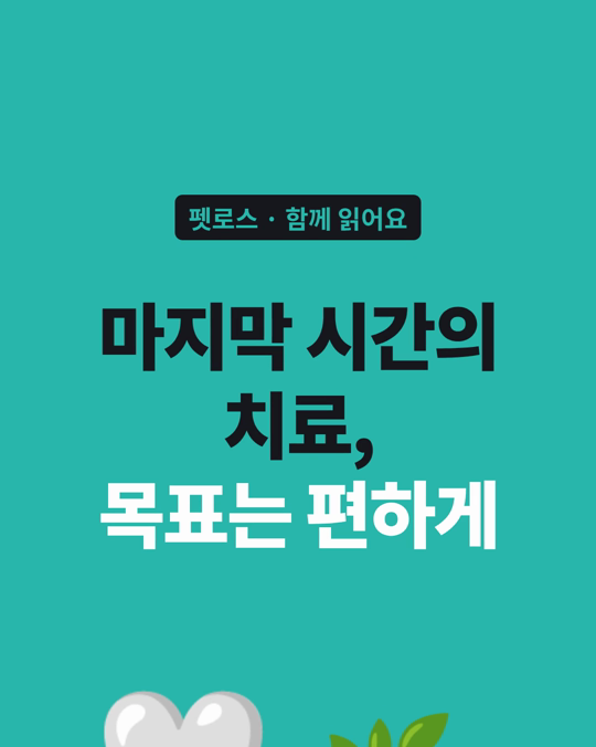 마지막 시간의 치료, 목표는 「낫게」가 아니라 「편하게」일 수 있습니다.