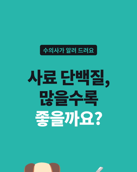 강아지 사료의 단백질이 너무 많아도, 너무 적어도 행동과 이어졌습니다.