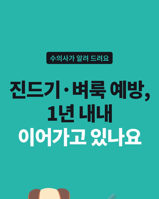 강아지 진드기·벼룩 예방, 폴란드 개 19,351마리의 처방 기록은 1년 내내 보호에 필요한 기간의 22.5%였습니다.